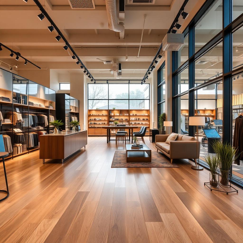 Boutique retail with LVP floors