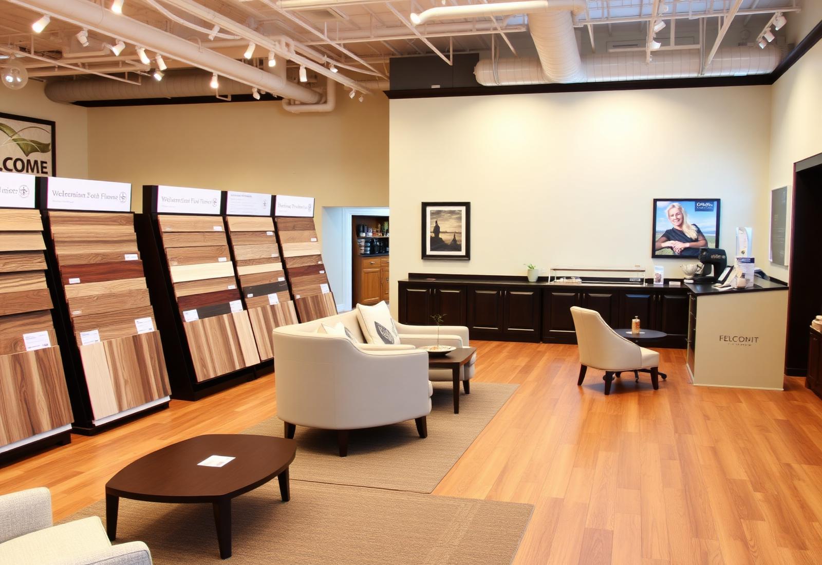 Inside the Floor'd showroom in Little Rock
